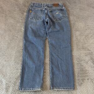 Texas Jeans Mens Blue 32x30 Flannel Lined Medium Wash Straight Made in USA